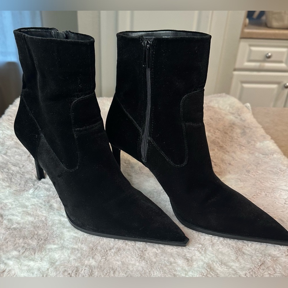 Zara Black Ankle Boots - Picture 6 of 14
